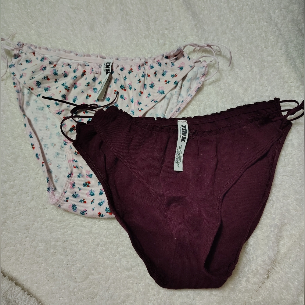 Vs Panties Strappy Side Tie Size L